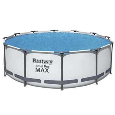 Imagen de Bestway Cubierta solar Flowclear™, Ø 356 cm, para piscinas de superficie redondas 366 cm y 396 azul