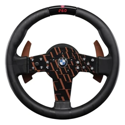 Imagen de FANATEC CSL ELITE Volante de Carreras Licencia Oficial BMW Empuñadura Goma, LED RevStripe, Menús Ajuste, Levas Cambio Metálicas para PC, PS5, PS4