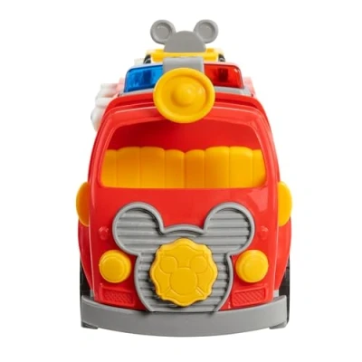 Imagen de Just Play Mickey Mouse de Disney, camión Bomberos Mickey, colección temática Figura y vehículo con Luces Sonidos, Juguetes para niños a Partir 3 años