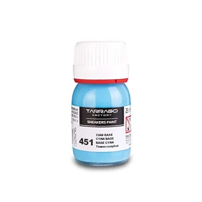 Imagen de Tarrago Sneakers Paint 25 ml Pintura Para Cuero Liso, Sintético y Lona Cian Base (451)
