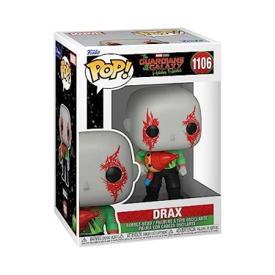Imagen de Funko Pop! Marvel: Guardians of The Galaxy Holiday Special Drax Figura de Vinilo Coleccionable Idea Regalo Mercancia Oficial Juguetes para Niños y Adultos Movies Fans