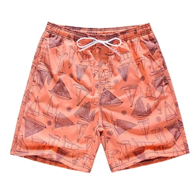 Imagen de FedMois Shorts de Playa Bañador Niños con Forro Mesh (Pack 1), Rojo, 7 8 años