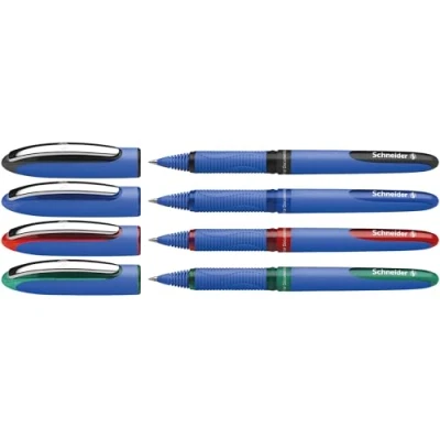 Imagen de Schneider Roller One híbrido C 05, cono punta, 0,5 mm, colores surtidos, estuche de 4