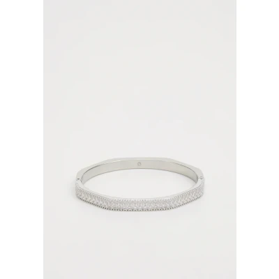 Imagen de Swarovski Brazalete Matrix, Talla baguette, Forma octagonal, Blanco, Baño de rodio