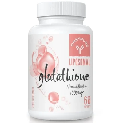 Imagen de Suplemento de GlutatióN Liposomal 1000Mg, Cápsulas Blandas Reducido Con Vitamina C, Sin Gluten, No Gmo y Mejor AbsorcióN, 60