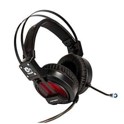 Imagen de Talius Osprey Auricular Gaming RGB 7.1 omnidireccional, programable, cancelación de Ruido, Controlador Volumen Compatible PC &amp; PS4/5, Negro (Osprey)