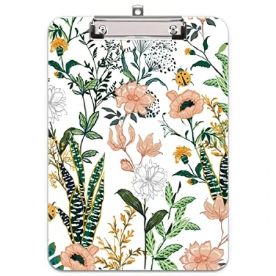 Imagen de Hnogri portapapeles con pinza a4, diseno de moda portapapele plastico rígido, Clipboard A4 Carpetas y tableros pinza, para material oficina escolar, Hojas perennes