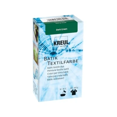 Imagen de KREUL 98539 Colorante Verde Oscuro, Polvo para Batik y teñido de Textiles, Color Dark Green, 70 g (98539)
