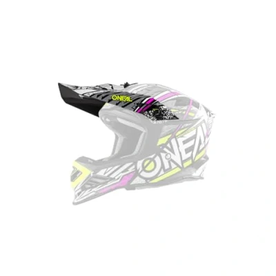 Imagen de O&#039;NEAL Recambios para Cascos de Motocross Motocicleta Enduro Visera Recambio Casco 8SRS SYNTHY Rosa Amarillo Talla única
