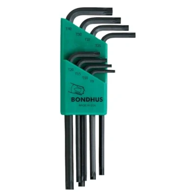 Imagen de Bondhus. Juego de 8 llaves largas en L Torx ProGuard (T9 a T40)