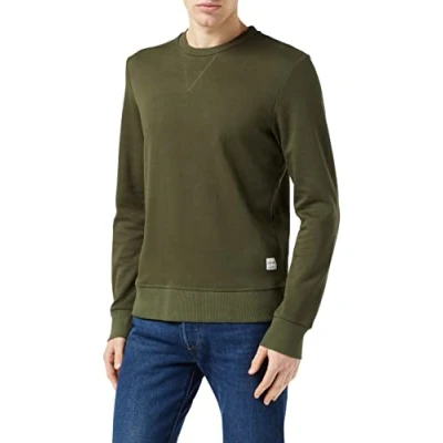 Imagen de Jack &amp; Jones Jjebasic Sweat Crew Neck Noos Sudadera, Verde (Forest Night), S Hombre