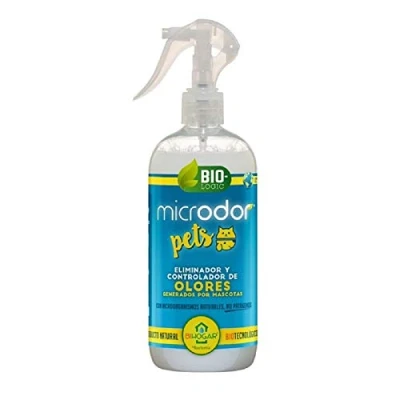 Imagen de BACTEMIA MICRODOR Pets 500ml eliminador y Controlador de olores Mascotas en casetas, jaulas, areneros...