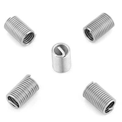 Imagen de 50 Piezas Acero Inoxidable Ss304 Alambre En Espiral Tornillo Helicoidal Insertos de Rosca Kit Manga Reparación Roscas M6 X 1.0 Longitud 3D