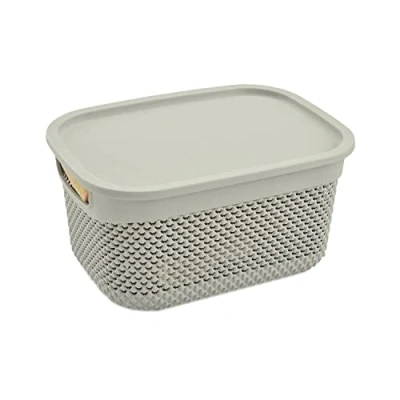 Imagen de 7H SEVENON Cesta Mediana Rectangular con Tapa 6,6 litros 7house
