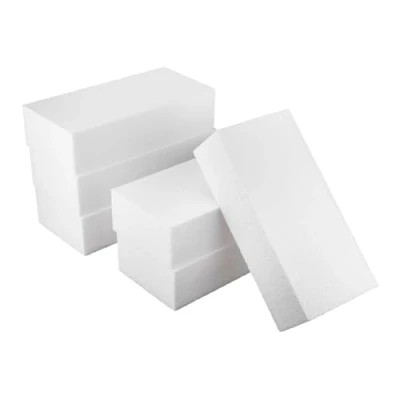 Imagen de MCE Commerce, rectángulos de poliestireno, bloques para manualidades, 20 x 10 5 cm, Blanco, 20x10x5 6