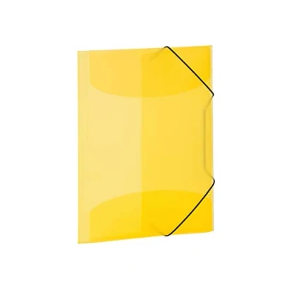 Imagen de HERMA 19502 carpeta de dibujo Translúcido en Amarillo, A4, plástico resistente, con 3 solapas interiores, 1 palmo