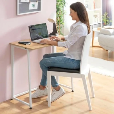 Imagen de InnovaGoods® Escritorio, Mesa Plegable, usos Diversos para Trabajar, Comer Gracias a su diseño fácil y portátil, Medidas 40 x 50 cm, Color Blanco