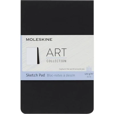 Imagen de Moleskine 9 x 14 cm Pocket Size Art Sketchbook, Paper for Pencils, Charcoal, Pens, Fountain Pens and Markers Soft Cover, Colour Black, 48 Pages
