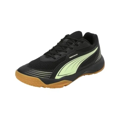 Imagen de Puma Solarflash III Zapatillas de balonmano, Hombre, Talla: 46, Black/fizzy apple Tela/tejido sintético