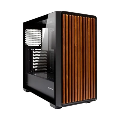 Imagen de UNYKAch Caja ATX Revelat Madeira Black con Lateral de Cristal Templado Apta para Tarjetas hasta 425 mm y Refrigeración Líquida 360