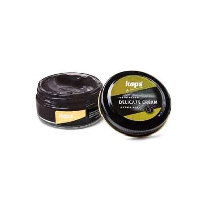 Imagen de Kaps Crema para El Cuidado del Calzado, Intensivo Y Nutritivo Cuero, Delicate, 70 Colores (106 marrón oscuro)