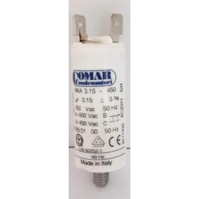 Imagen de Condensador permanente para motor Comar 3,15 μF, terminal