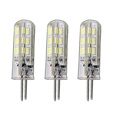 Imagen de Trango Set de 3 lámparas (intensidad regulable, G4 High Power led 1,5 W, 24 SMD, luz blanca cálida, 12 V CC, lámpara repuesto para bombillas halógenas 360), blanco cálido, G4, 1.56W, 12V