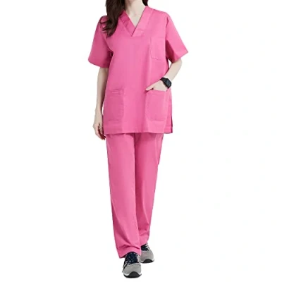 Imagen de MISEMIYA Uniformes Sanitario Unisex Sanitarios MÉDICOS Conjuntos BZ 817 8312 5XL, Fucsia 21