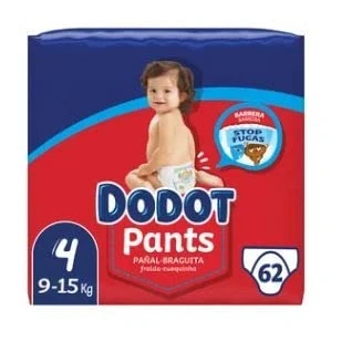 Imagen de Pants (braguitas) de aprendizaje talla 4 para niños 9 a 15 kilogramos DODOT 62 uds.