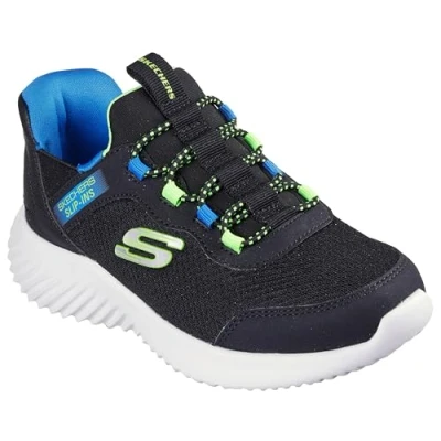 Imagen de Skechers Bounder Brisk Burst, Zapatillas, Black/Lime, 31 EU