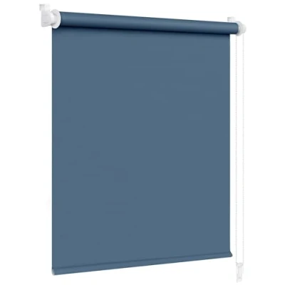 Imagen de Victoria M. Klemmfix Estor Opaco Enrollable para Puertas y Ventanas, Fijación sin Taladrar, 100 x 150 cm, Azul Oscuro