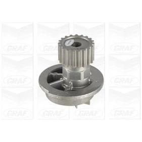 Imagen de GRAF PA696 Bomba de agua 19 con junta anular mecánico Chapa acero 56,25 para accionamiento correa trapecial CHEVROLET: Lacetti Hatchback