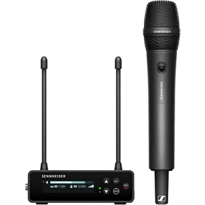 Imagen de Sennheiser EW DP 835 Set (U1/5) Sistema de micrófono inalámbrico UHF Digital portátil con transmisor SKM 5 y módulo dinámico cardioide MMD Negro (700036)