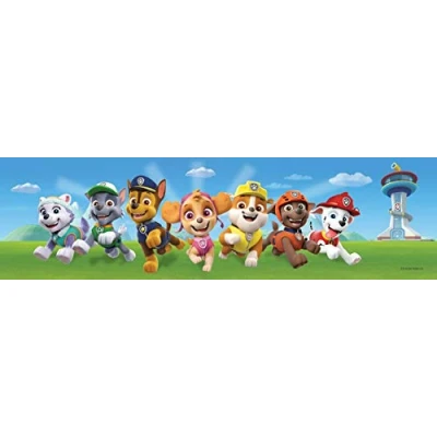 Imagen de AG Design Wandbordüren Cenefa Decorativa de Pared la Patrulla Canina para habitación Infantil, 5 14 cm, WBD 8161, Película autoadhesiva, Multicolor, 5W x 0.1L m