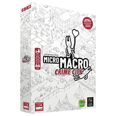 Imagen de SD GAMES MICROMACRO Crime City Juego Detectives Ganador As d&#039;Or Mejor 2021, Mayores 10 Años, 1 a 4 Jugadores