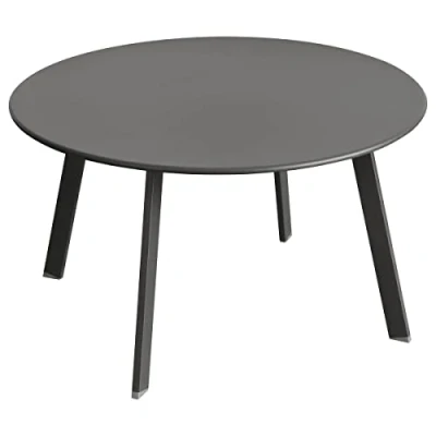 Imagen de Hespéride Mesa Auxiliar de jardín Redonda Saona Antracita 70 x 40 cm