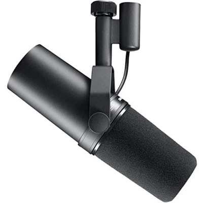 Imagen de Shure SM7B Micrófono dinámico cardioide, Proporciona un Sonido cálido para radiodifusión, podcasts y grabación