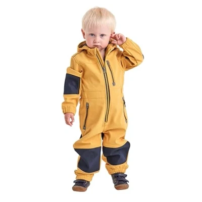 Imagen de first instinct by killtec Unisex Mono softshell con capucha FIOW 35 MNS ONPC, dark sun, 110/116, 38900 000