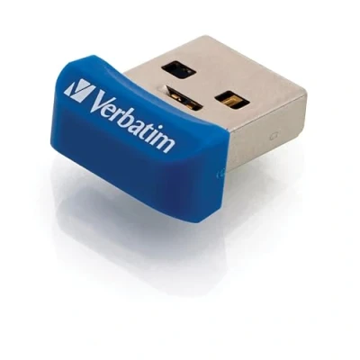 Imagen de Verbatim 98710 Store &#039;n&#039; Stay NANO USB 3.2 Drive 32 GB, memoria con interfaz 3.2, diseño súper delgado, azul.