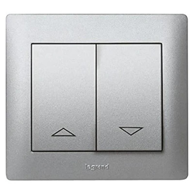 Imagen de Legrand galea life Tecla mando persiana doble interruptor pulsador aluminio