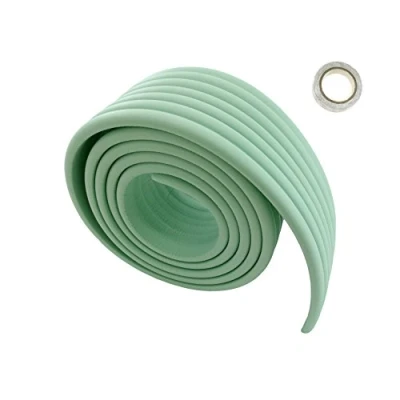 Imagen de HIMRY Universal Protector Espuma, 200cm x 80mm 8mm Multiusos anticolisión Protección Espuma Rollo para Bebés niños, Seguridad Protectores Superficie &amp; Bordes, Verde Claro, KXD7002 lightgreen