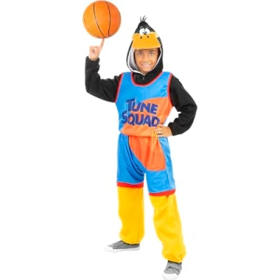 Imagen de Funidelia Disfraz de Pato Lucas Space Jam Looney Tunes para niño Dibujos Animados, Daffy Duck Disfraces niños, accesorios Fiestas, Carnaval y Halloween Talla 7 9 años Negro
