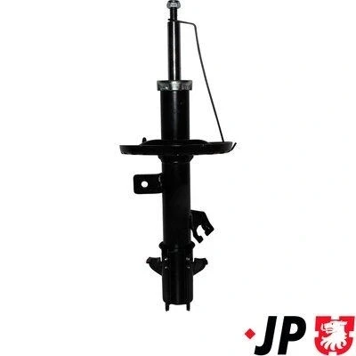Imagen de JP GROUP 4042101580 amortiguador Eje delantero, derecha Presión de gas Bitubular Columna Espiga arriba NISSAN: Note I