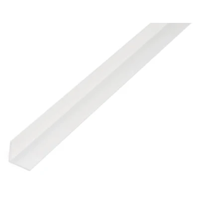 Imagen de Alberts 478957 Eco Perfil angular PVC U, blanco, 1000 x 20 mm