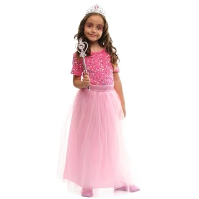 Imagen de Rubies Disfraz Princesa Prometida para niñas, Vestido con tiara y varita, Licencia Oficial Carnaval, Cumpleaños, Navidad, Fiestas