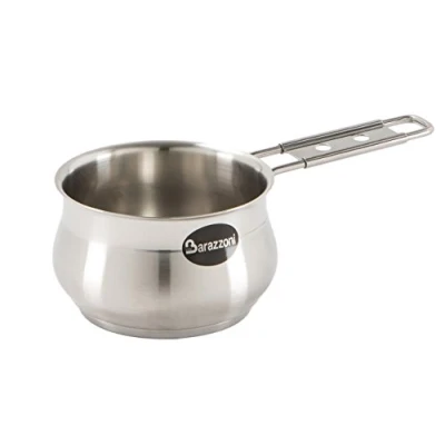 Imagen de Barazzoni 001010014 Casseruola Manico Lungo, diametro 14 cm, la Panza Linea en Acciaio, 18/10
