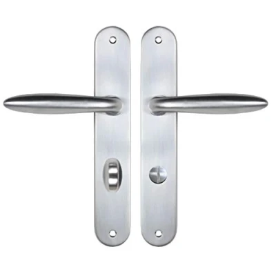 Imagen de Bricard 984056 Juego de Asas (zamak sobre Placa boceto, para Puerta baño, Inodoro, condena, Plata