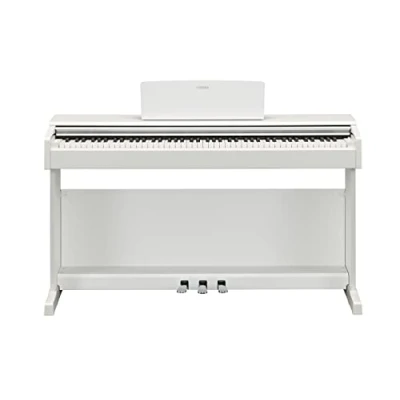 Imagen de Yamaha ARIUS YDP 145 Piano Digital, clásico y elegante para principiantes aficionados, cualquier rincón de la casa, en blanco
