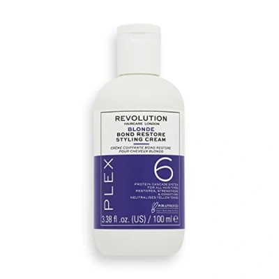 Imagen de Revolution Haircare London, Blonde Plex 6 Bond Restore Styling Cream, 250ml