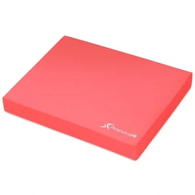 Imagen de ProsourceFit Exercise Balance Pad Large Cushioned Non Slip Foam Mat &amp; Knee for Fitness, Stability Training, Physical Therapy, Yoga Red XL (18.75&quot; x 15&quot;)